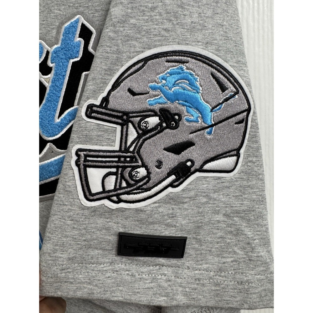 Pro Standard NFL Detroit Lions Men's Script Tail Logo Tee‎ Gray Sz 2XL - Picture 3 of 7
